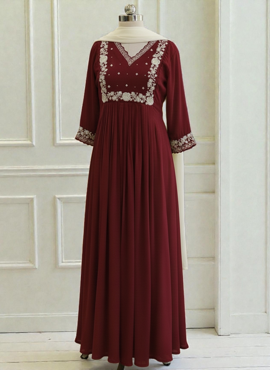 Designer Boutique style Gown (Delivery in 25 to 28 working days )