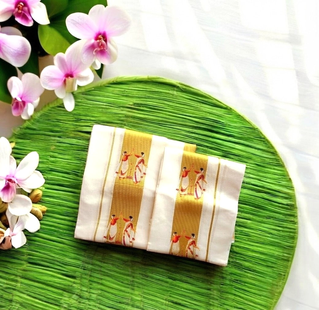 Kerala Cotton Set Mundu(Delivery in 3-5 days )
