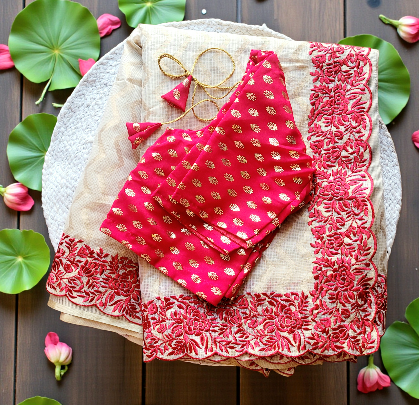 Kota silk saree with Stitched blouse