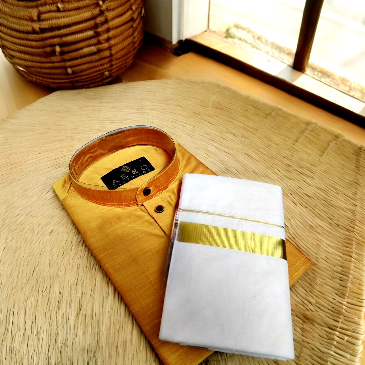 Pre Order: Men's Traditional Combo - Kurta and Dhoti