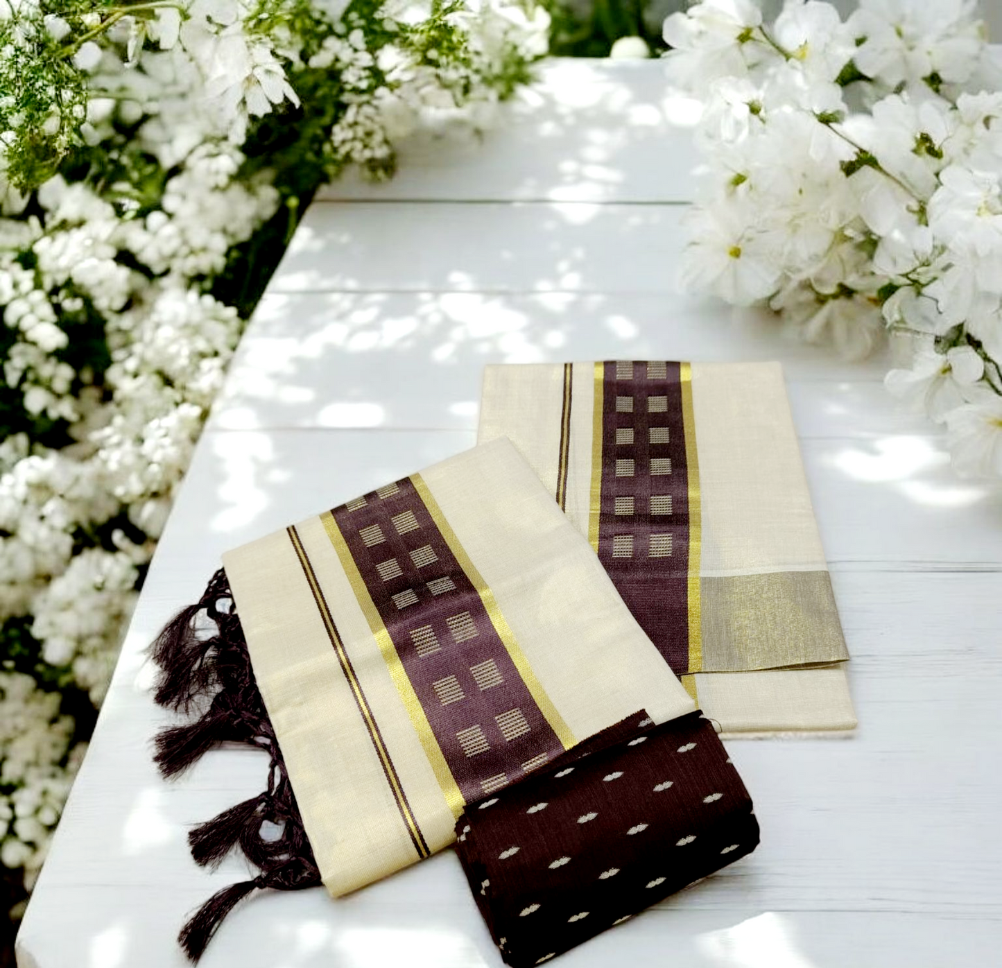 Pre order kerala Tissue silk set mundu