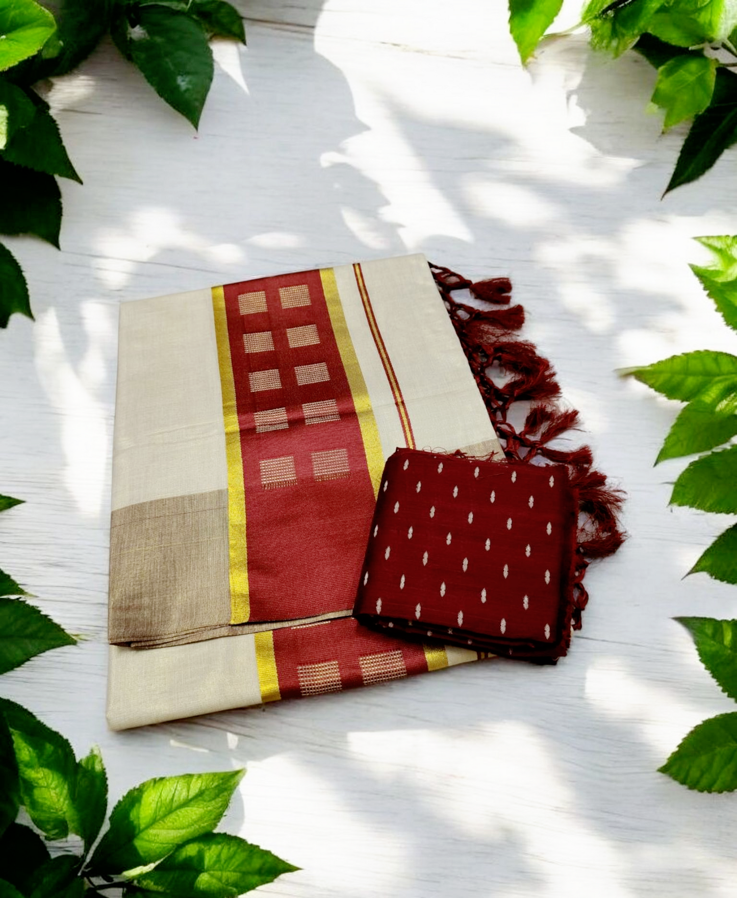 Pre order Kerala Tissue silk set saree