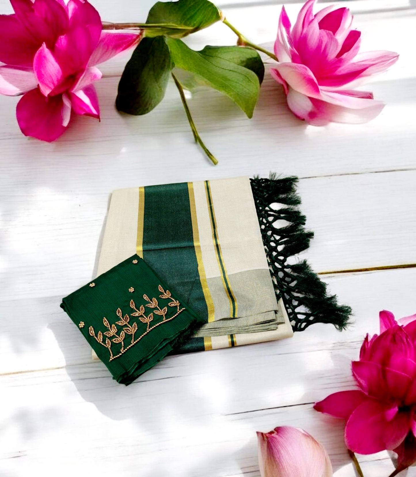 Pre order kerala Tissue silk set saree