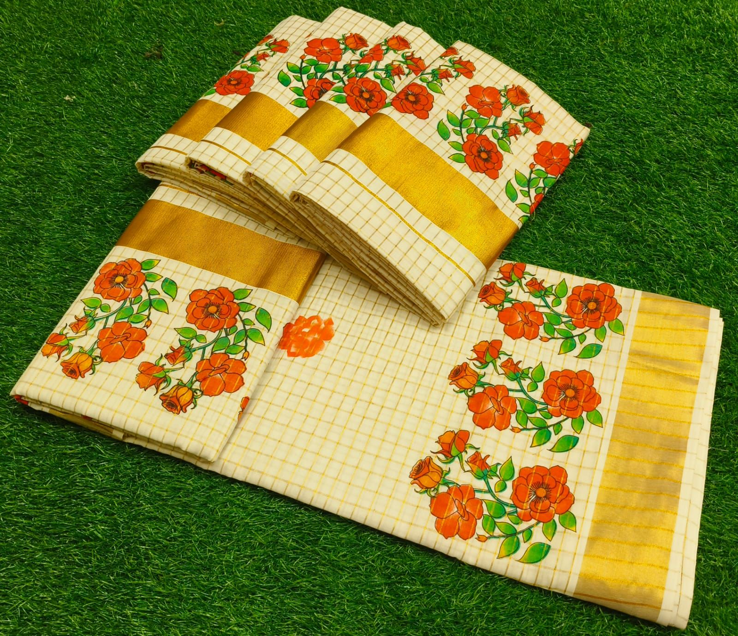 Pre order Tissue Silk kerala set saree
