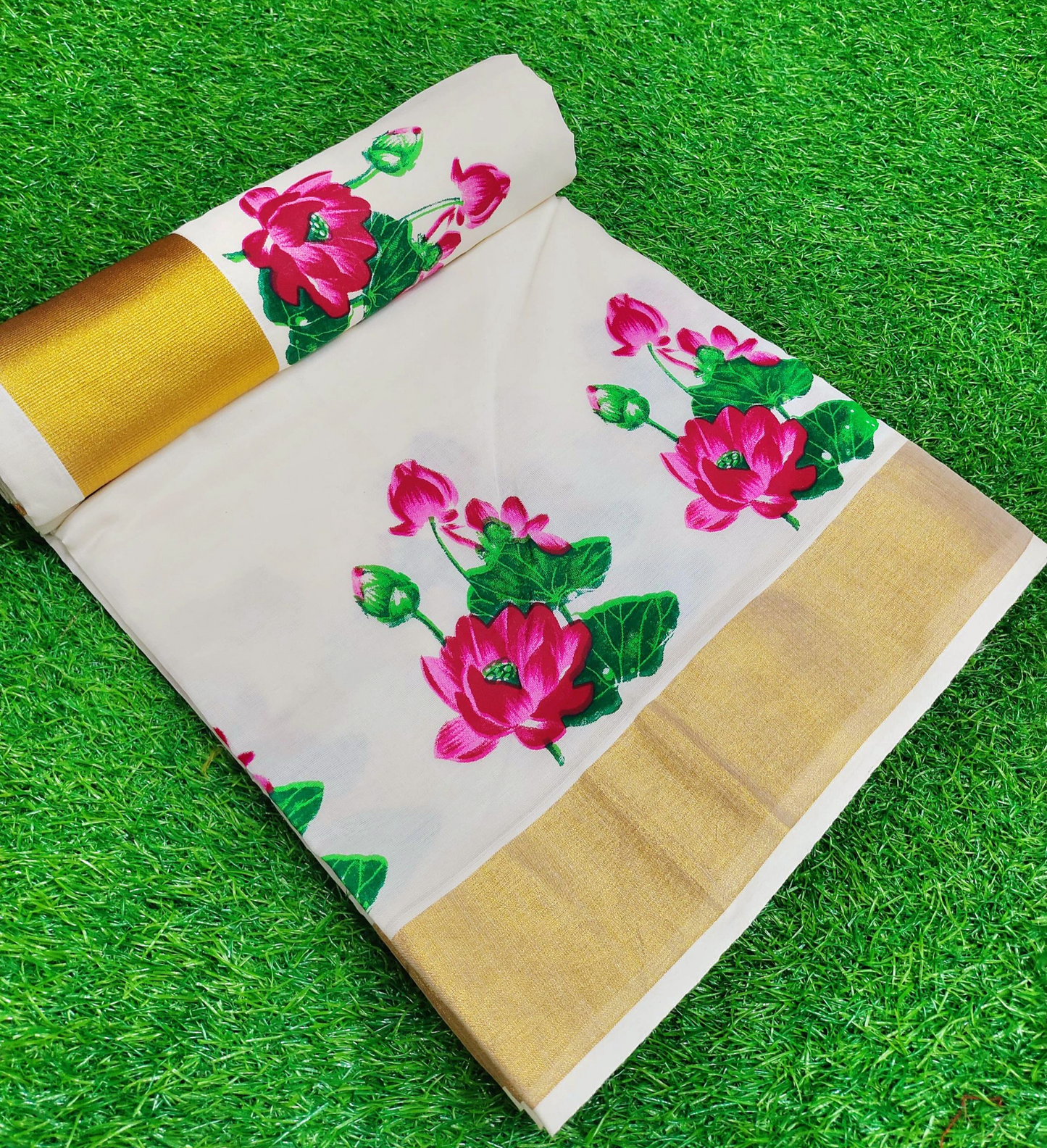 Kerala Set saree (Delivery in 2 -5 days)
