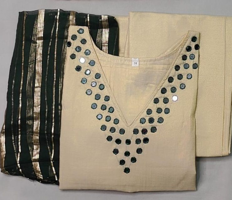 Onam Tissue silk salwar set (Delivery in 15-20 working days)