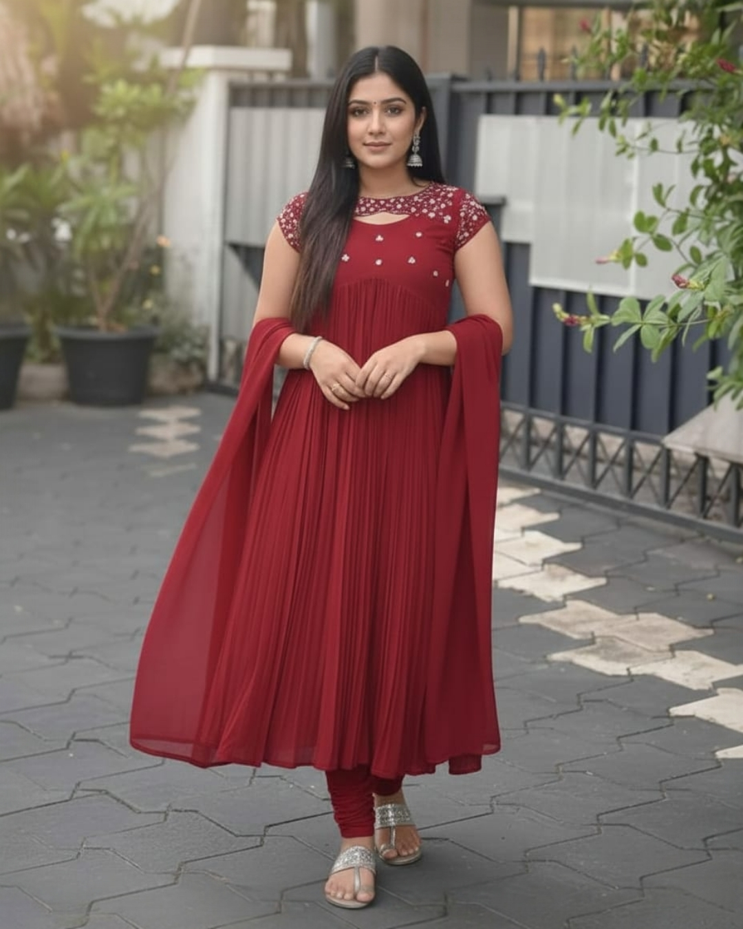 Georgette salwar set (Delivery in 10-12 working days )