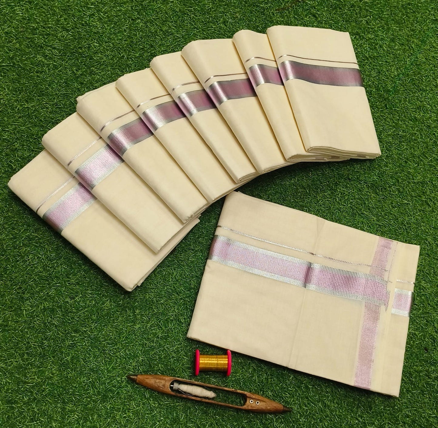 Men's Cotton Double Dhoti (Delivery in 20-25 working Days)