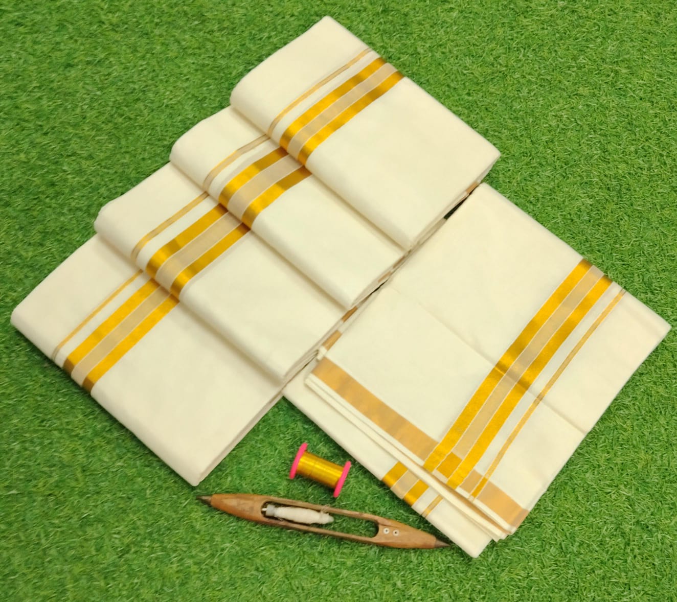 Men's Cotton Double Dhoti (Delivery in 20-25 working Days)