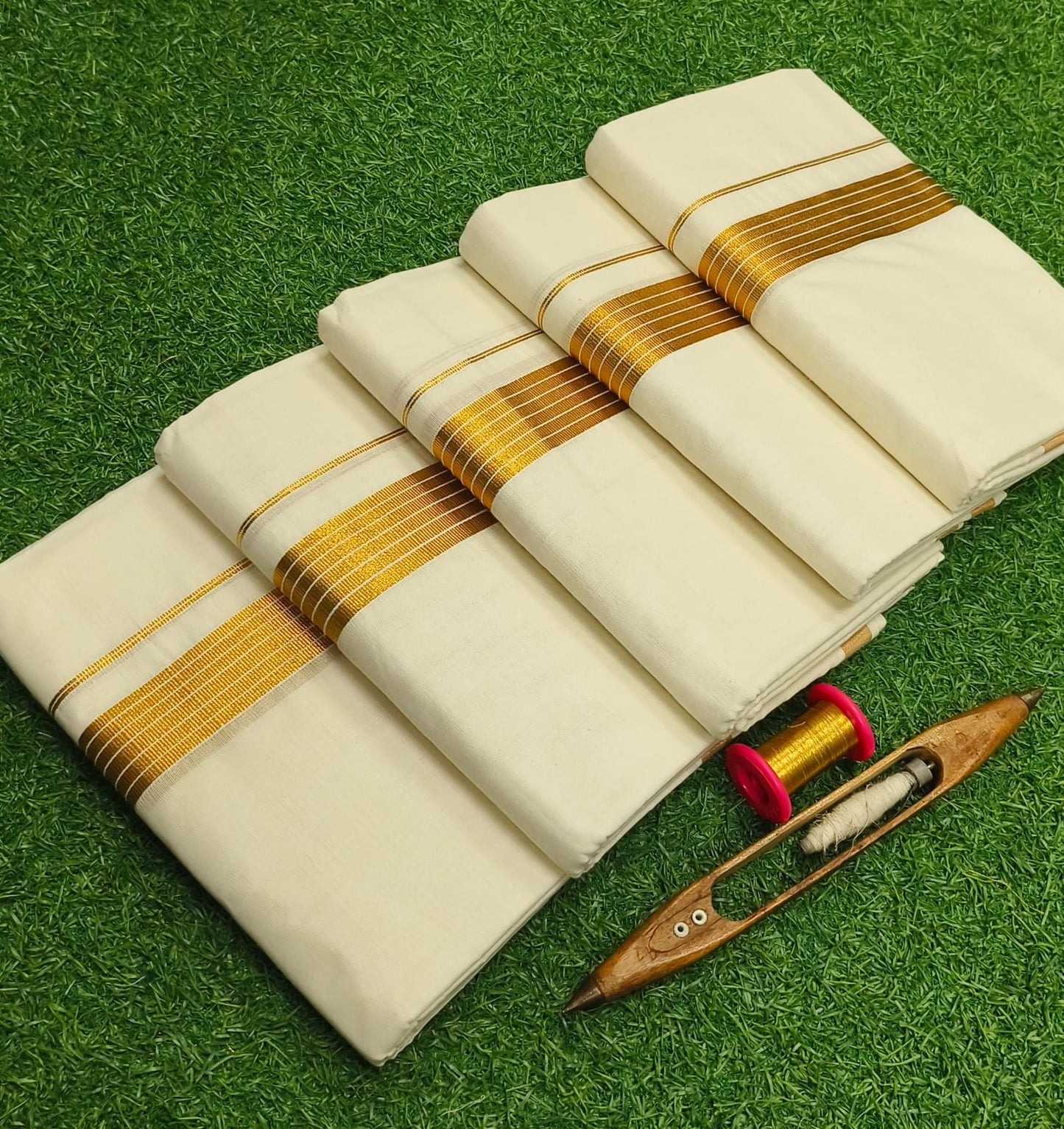Men's Cotton Double Dhoti (Delivery in 20-25 working Days)