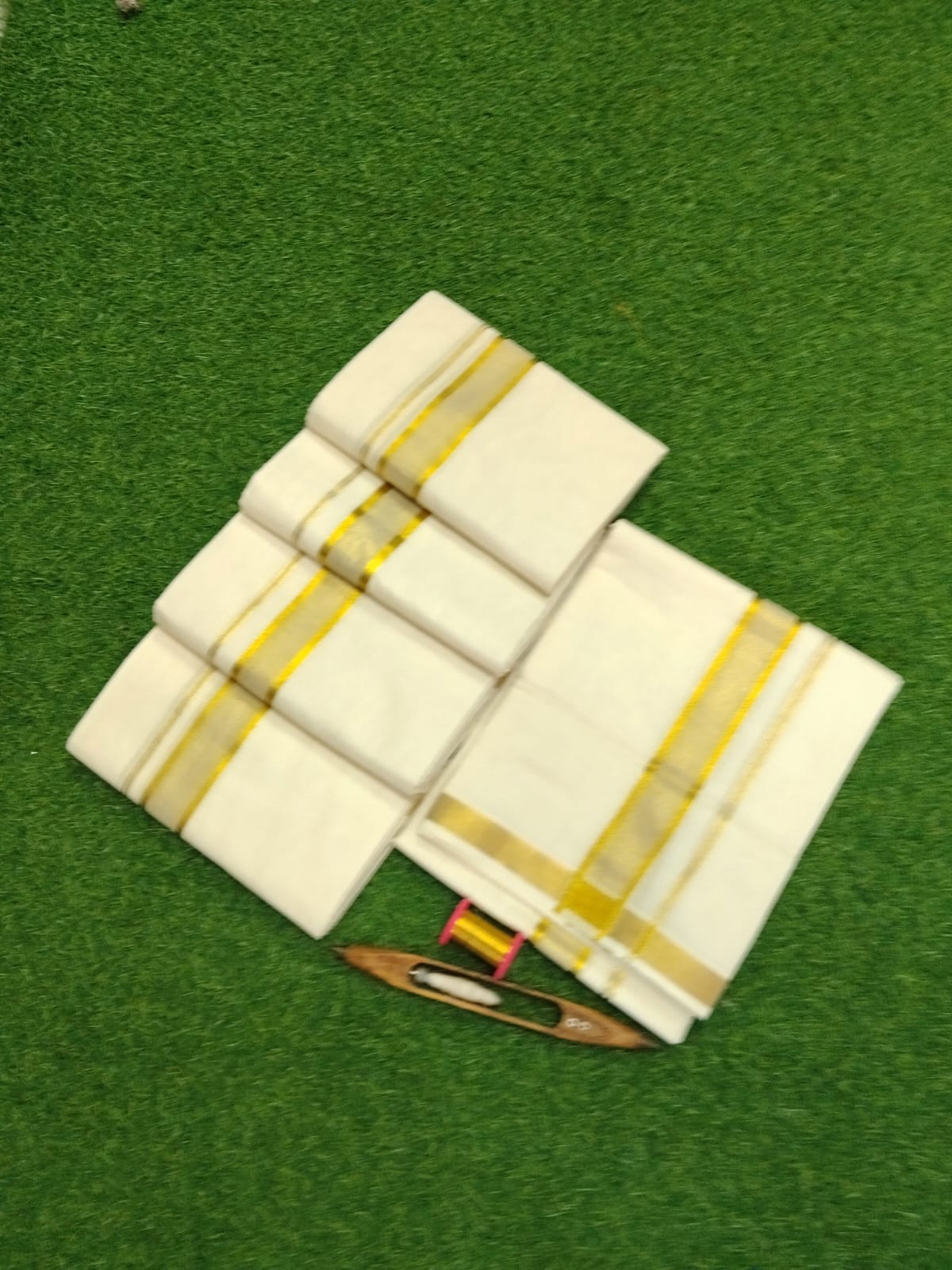 Men's Cotton Double Dhoti (Delivery in 20-23 days )