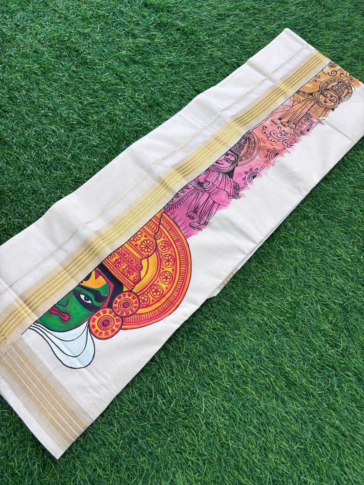 Men's Cotton Double Dhoti (Delivery in 20-25 working Days)