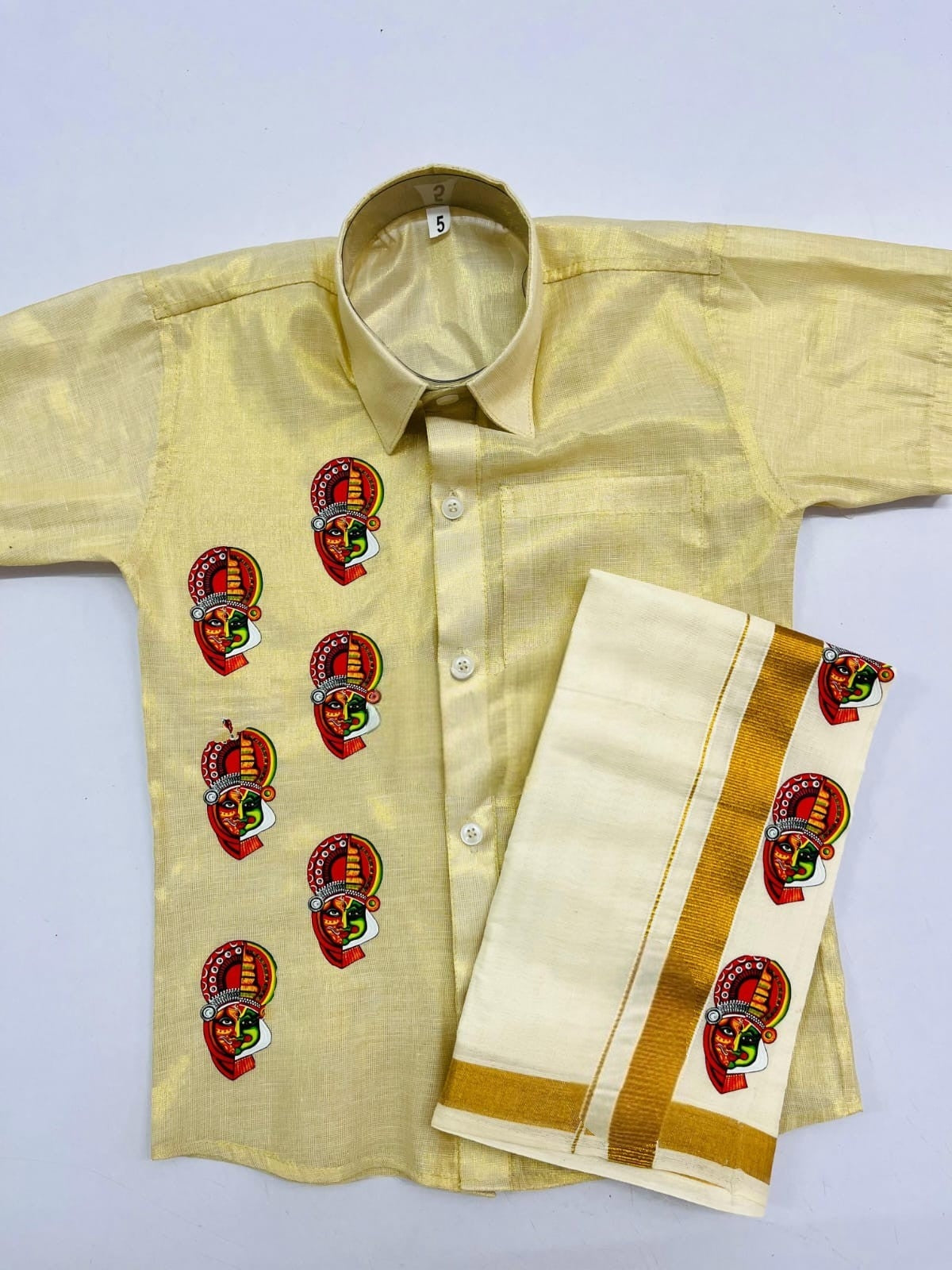 Pre order Kids Boys shirt and Dhoti(Delivery in 15-20 working days )