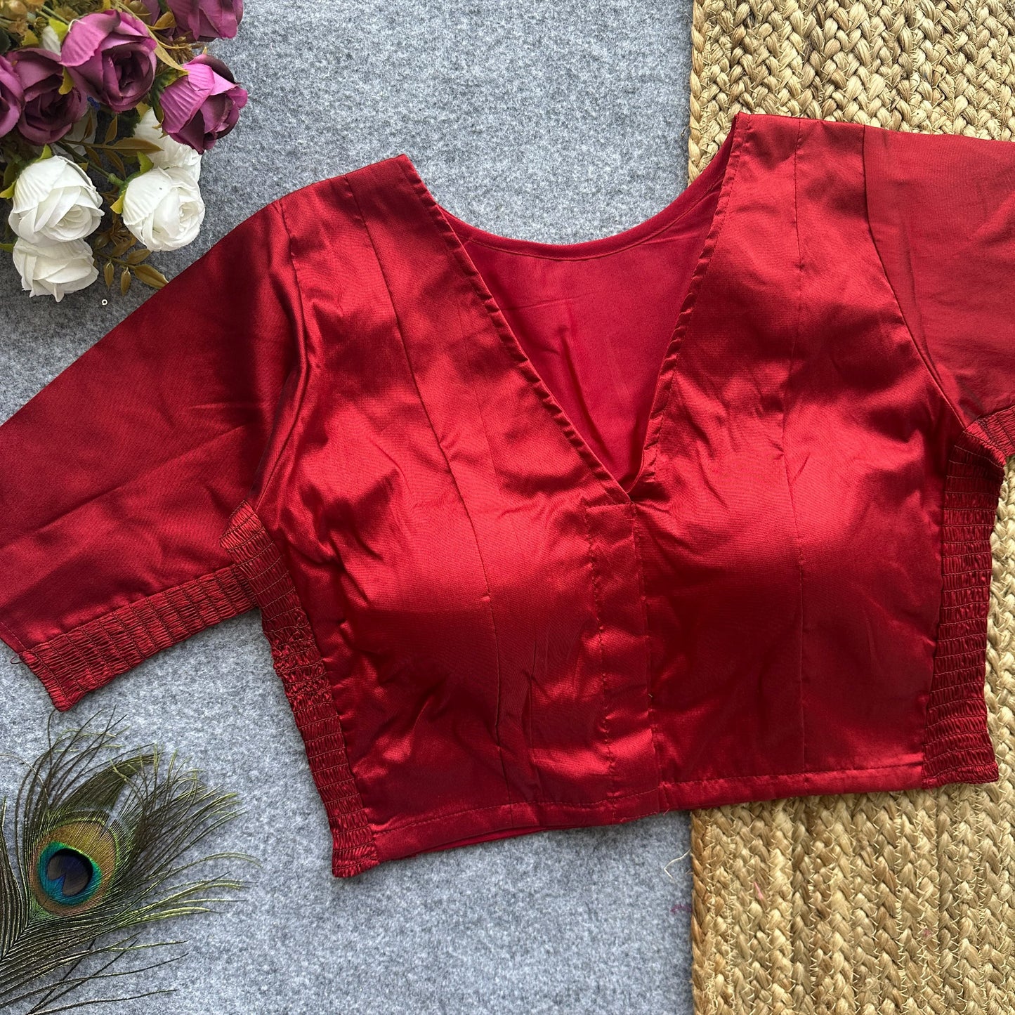Stretchable Readymade blouse(Delivery in 25-30days )
