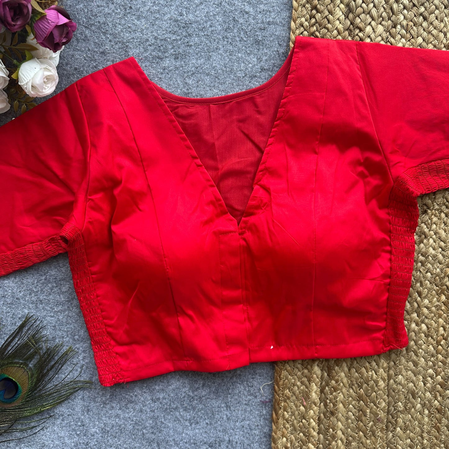 Stretchable Readymade Blouse (Delivery in 20-25 working Days)