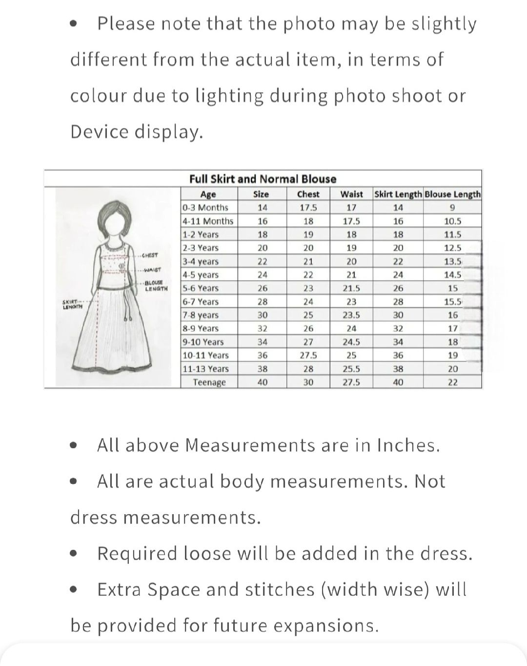 Kids Girls Skirt and Top (Delivery in 15-20working days )