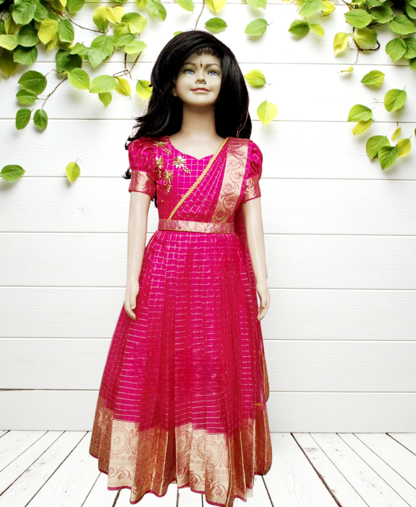 Kids Girls Dhavani set (Delivery in 3-5 working days)