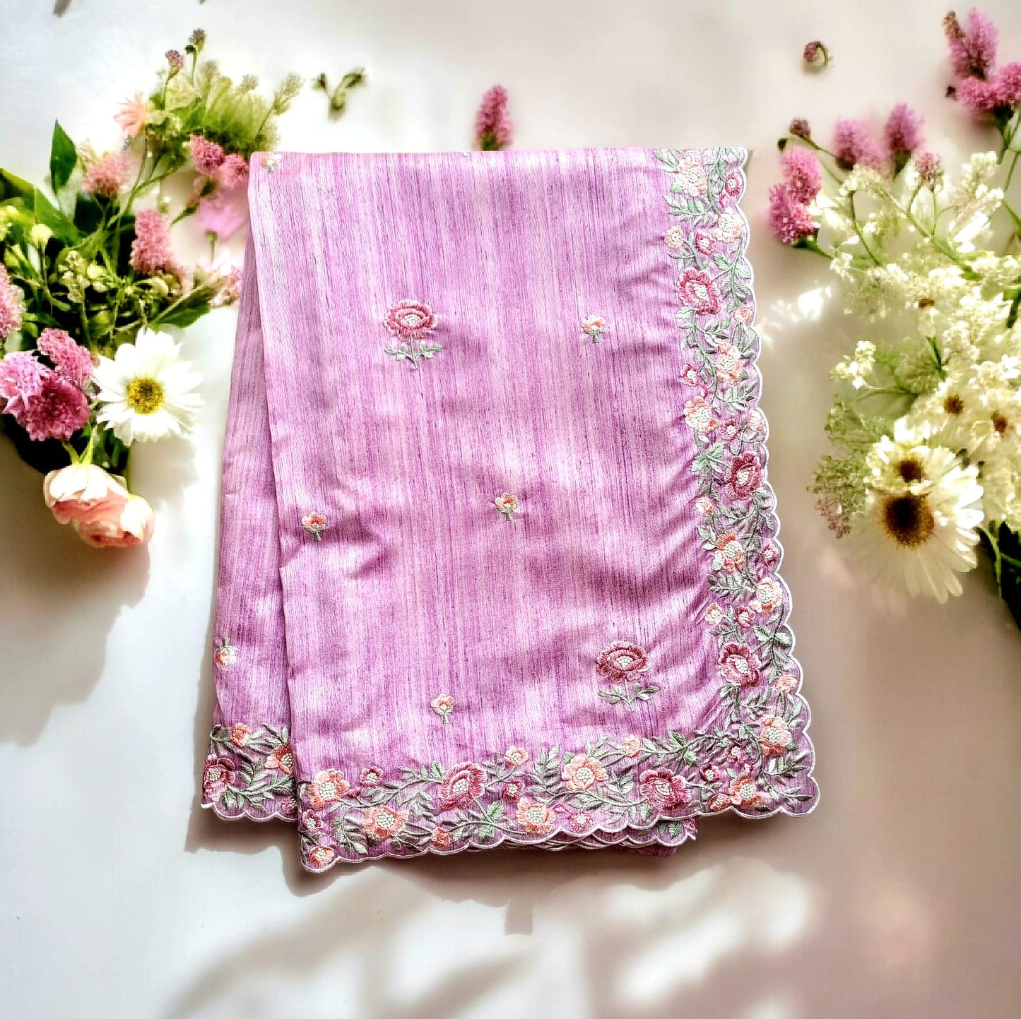 Semi Tussar Silk Saree