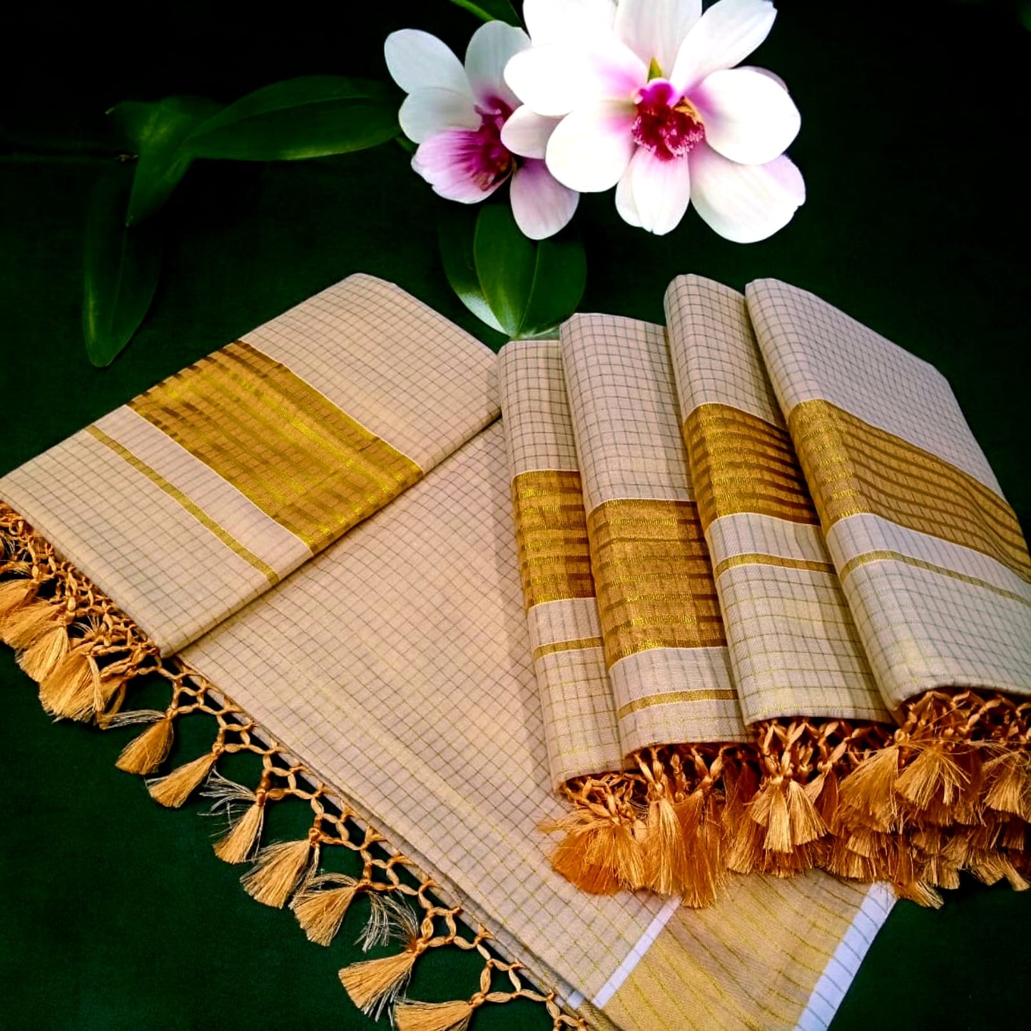 Pre Order: Kerala Tissue Silk Saree