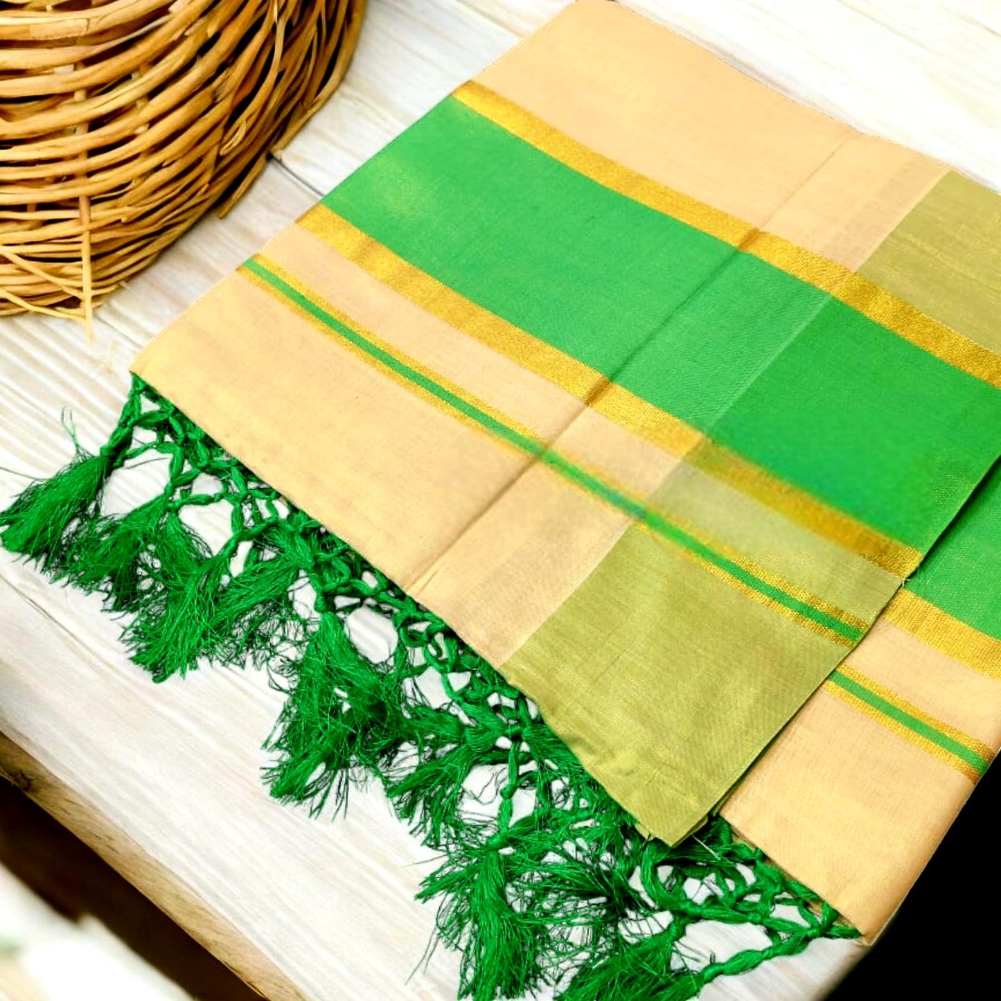 Pre Order: Tissue Silk Kerala Saree Delivery in 15 -20 working days