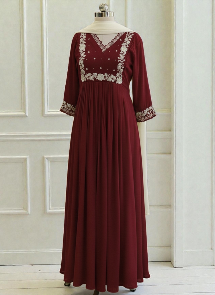 Designer Boutique style Gown (Delivery in 25 to 28 working days )