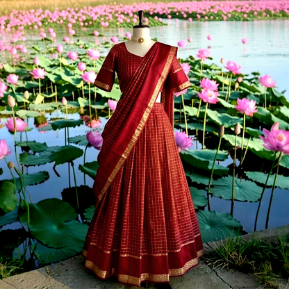 Traditional Dhavani set (Delivery in 28-30days )