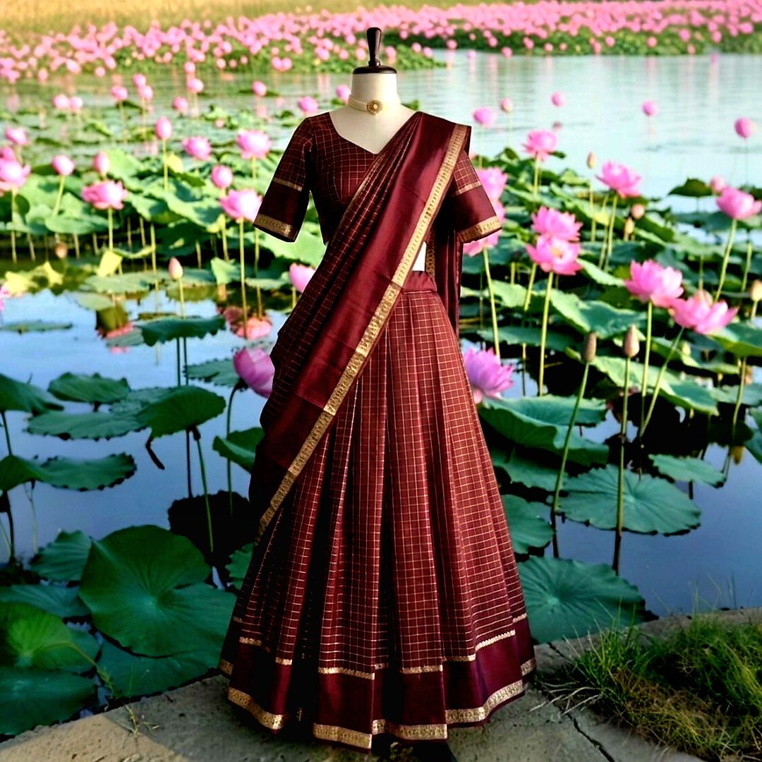 Traditional Dhavani set (Delivery in 28-30days )