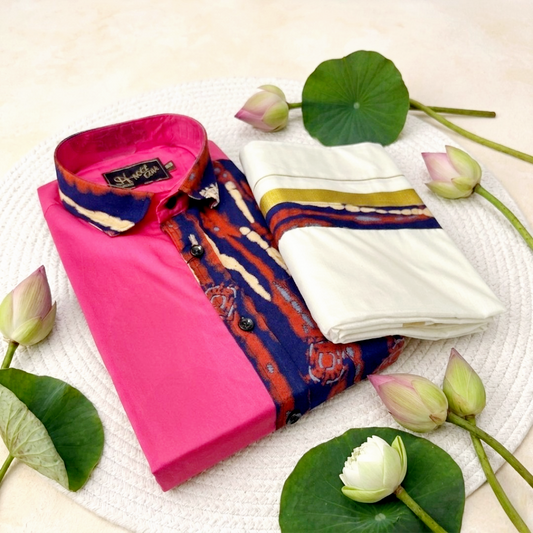 Men's cotton shirt and Dhoti