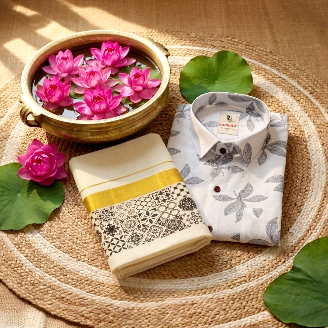 Men's cotton shirt and Dhoti