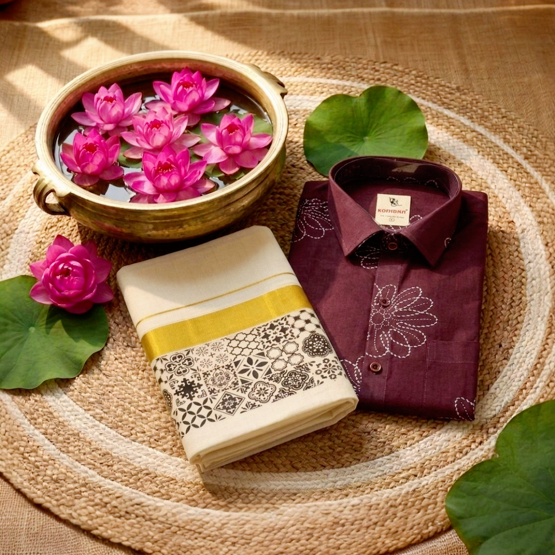 Men's Cotton Shirt and Dhoti