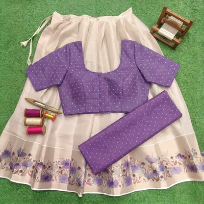 Beautiful Traditional Dhavani set (Delivery in 25-30working days)