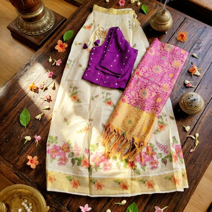 Traditional Dhavani set (Delivery in 5-7 days )