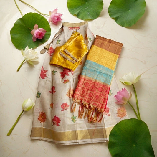 Traditional Dhavani set (Delivery in 5 -7 days )