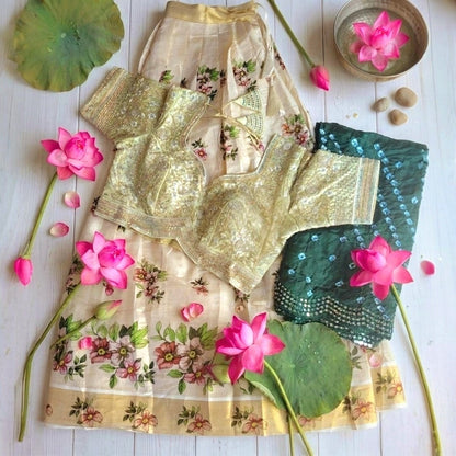 Traditional Dhavani set (Delivery in 5 to 8 days)