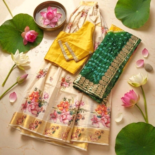 Traditional Dhavani sets (Delivery in 5-7working days)