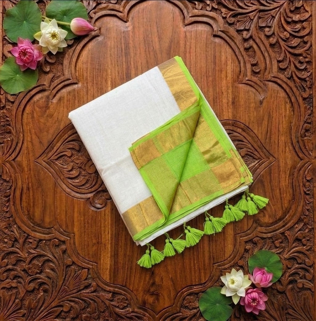 Pre Order: Men's Cotton Printed - shirt and Dhoti and matching mulcotton saree
