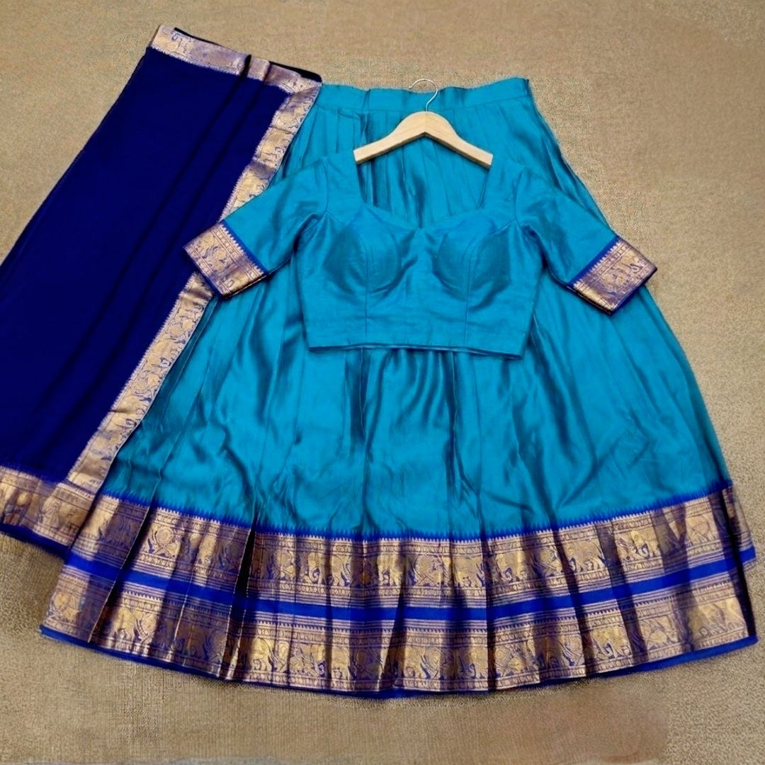 Fully Stitched Dhavani set Preorder (Delivery in 20-25 working Days)