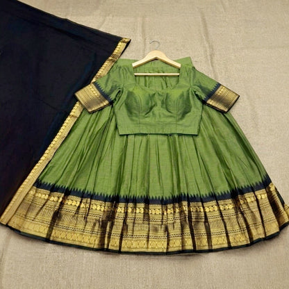 Fully Stitched Dhavani set Preorder (Delivery in 20-25 working Days)
