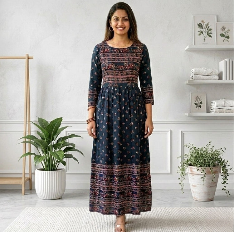 Ankle length kurti for women (Delivery in 5 to 7 days )
