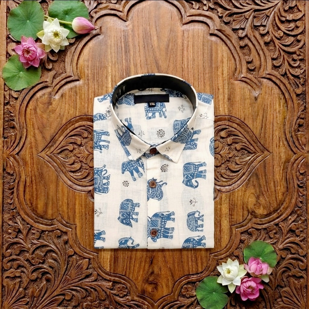 Men's Cotton Printed shirt (Delivery in 13-20days )