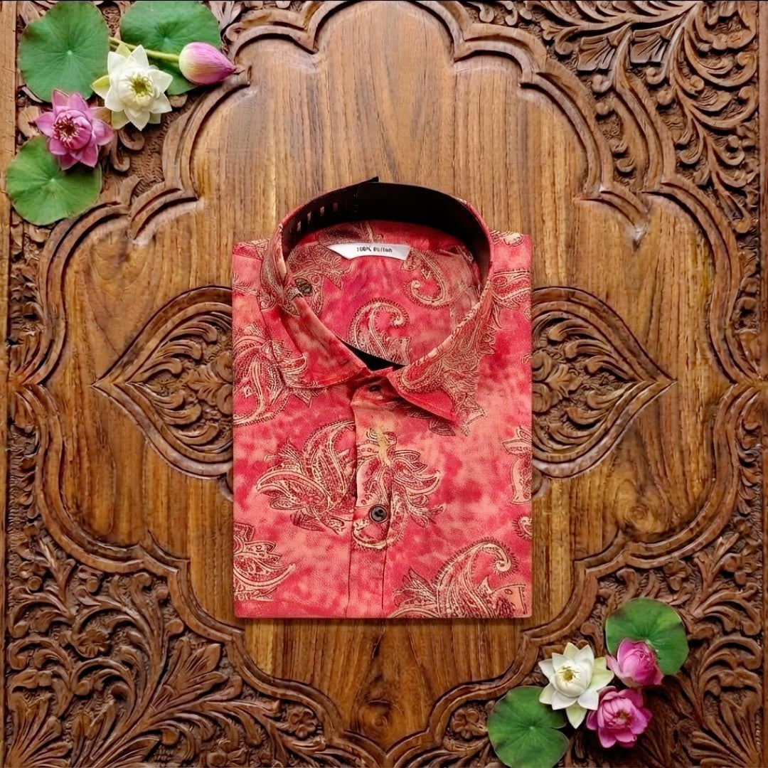 Men's Printed cotton Shirt (Delivery in 13-20days )