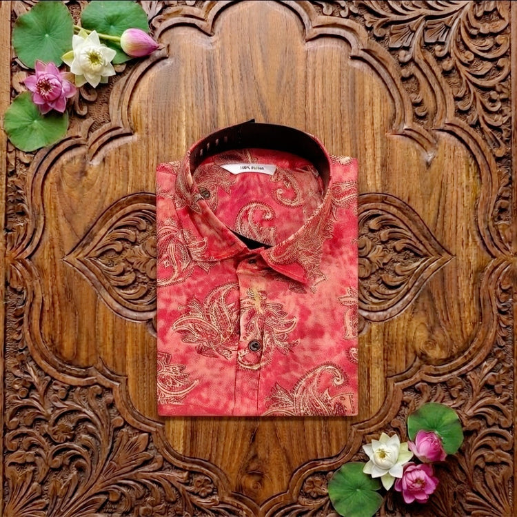 Men's Printed cotton Shirt (Delivery in 8-10days )