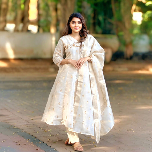 Beautiful Tissue silk salwar set (Delivery in 5 -8  working Days)