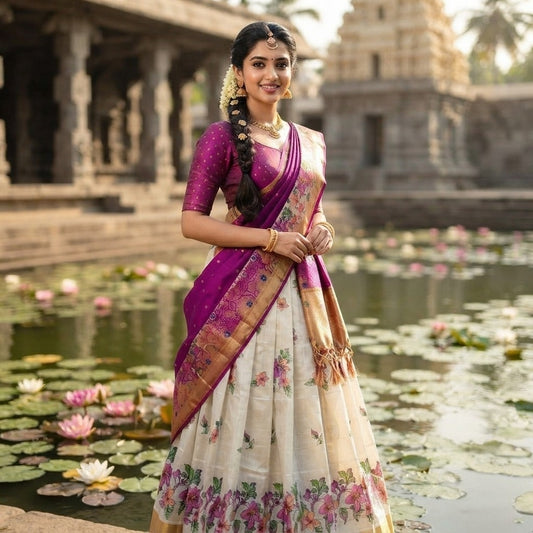 Traditional Dhavani set (Delivery in 5 -7 days )