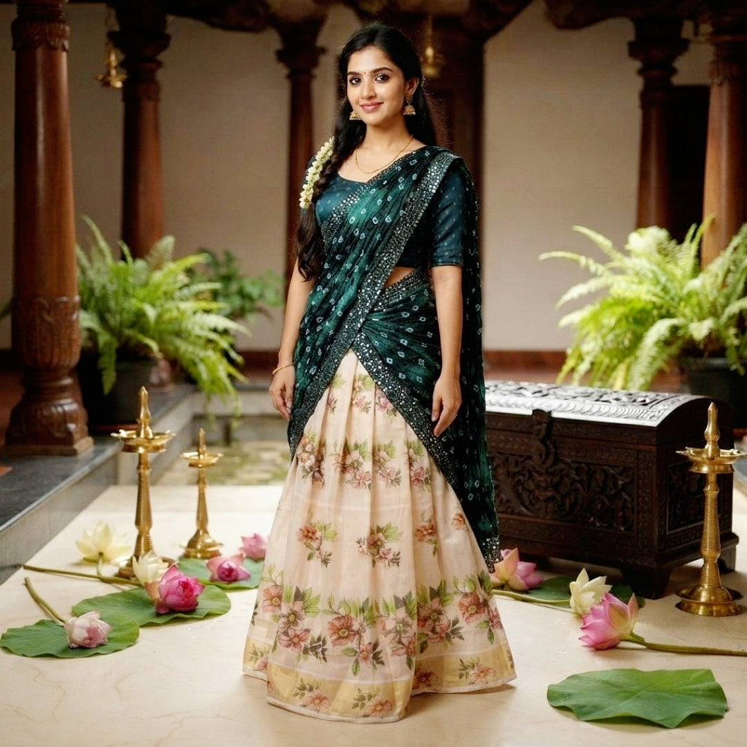 Traditional Dhavani set (Delivery in 5 -7 days )