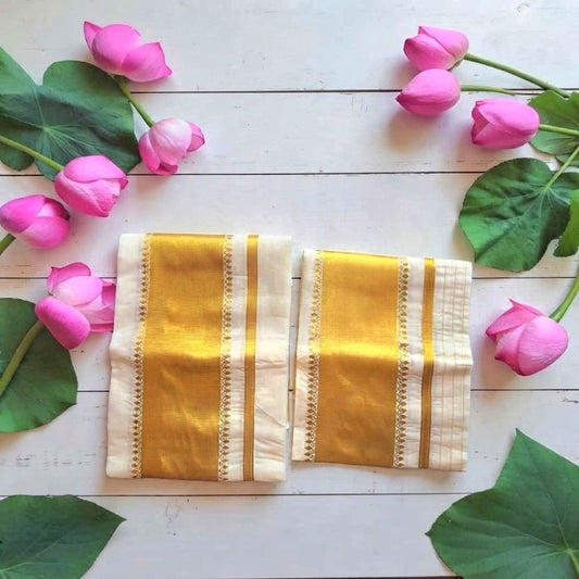 Kerala Cotton Set Mundu(Delivery in 3-5 days )
