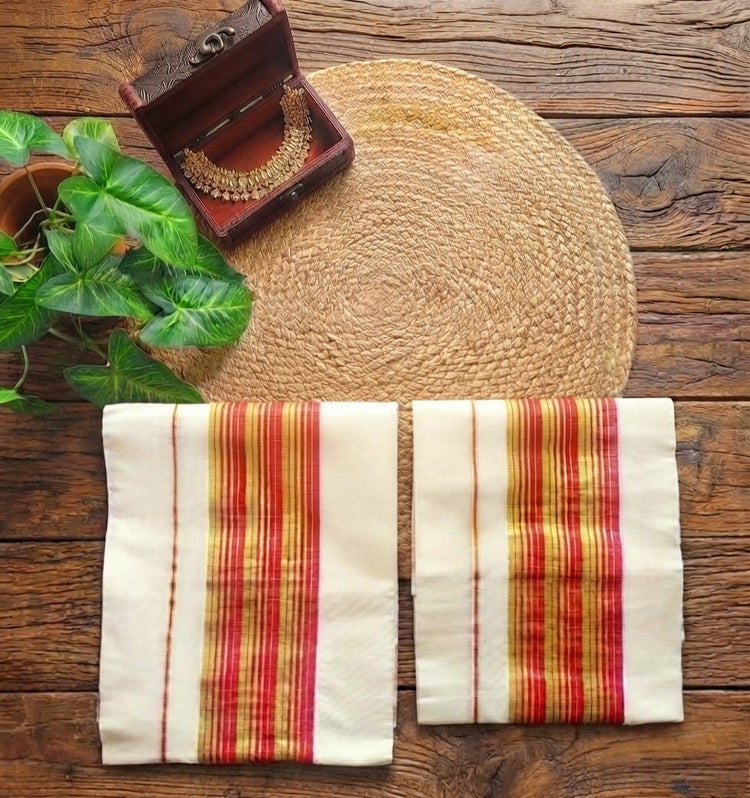 Kerala Cotton Set Mundu (Delivery in 3-5 days )
