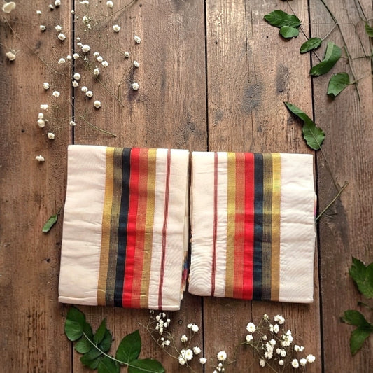 Kerala Cotton Set Mundu(Delivery in 3-5 days )