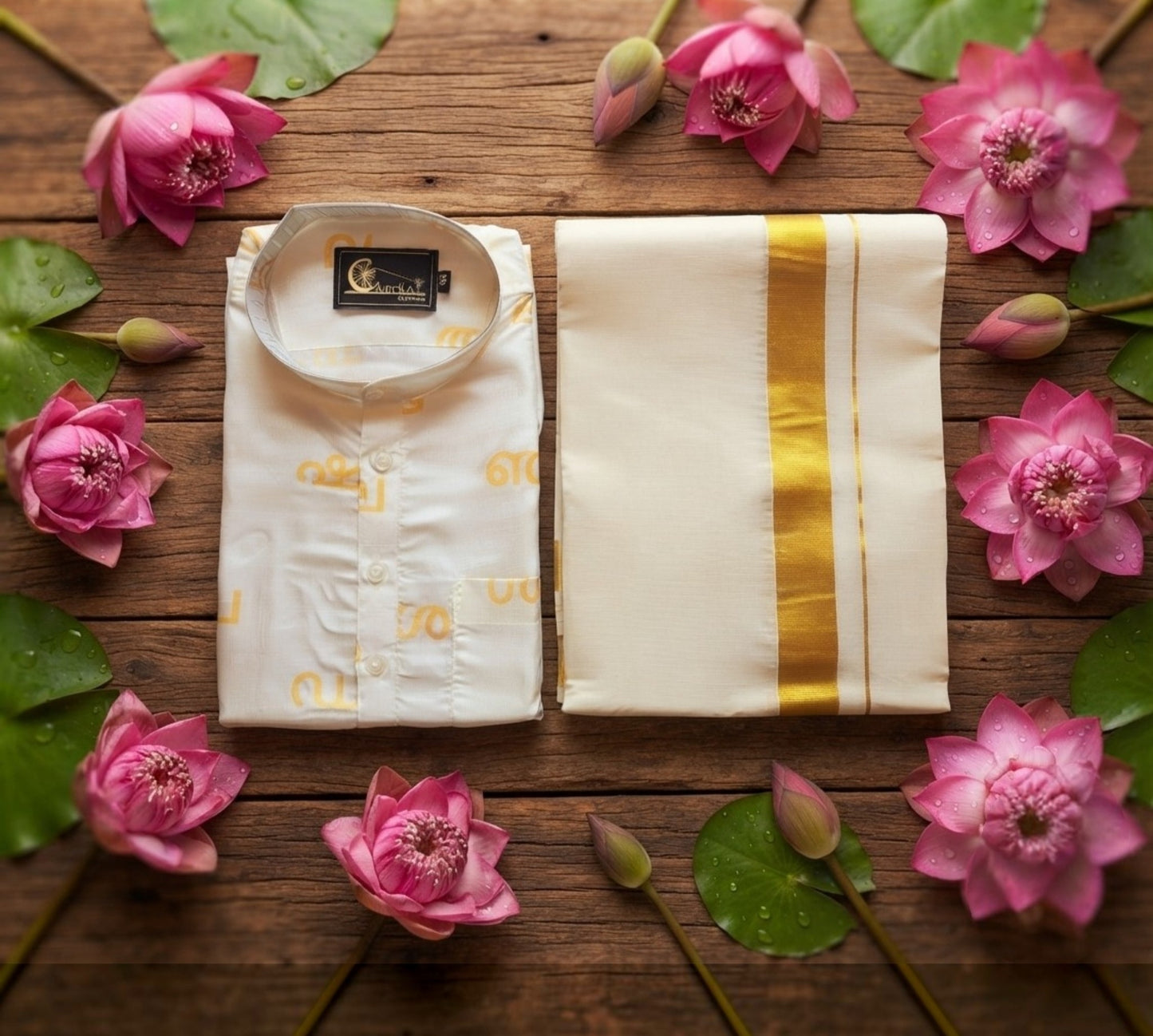 Men's slub silk Kurta and Dhoti(Delivery in 5-7 days )