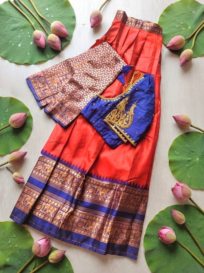 Fully stitched Dhavani set(Delivery in 2 -5 Working Days)